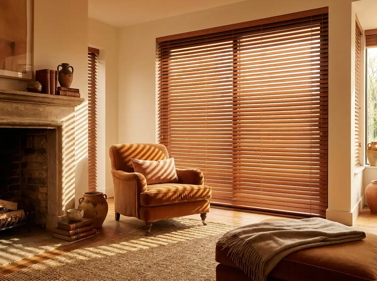 Handcrafted cedar venetian blinds